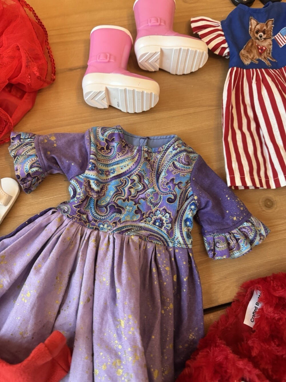 18" Doll Mixed Lot American Girl Doll Like Doll Clothes And Shoes - Picture 7 of 12